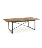 ALVARO EXPANDABLE TABLE, TOP - HONEY OAK, LEG - BLACK order